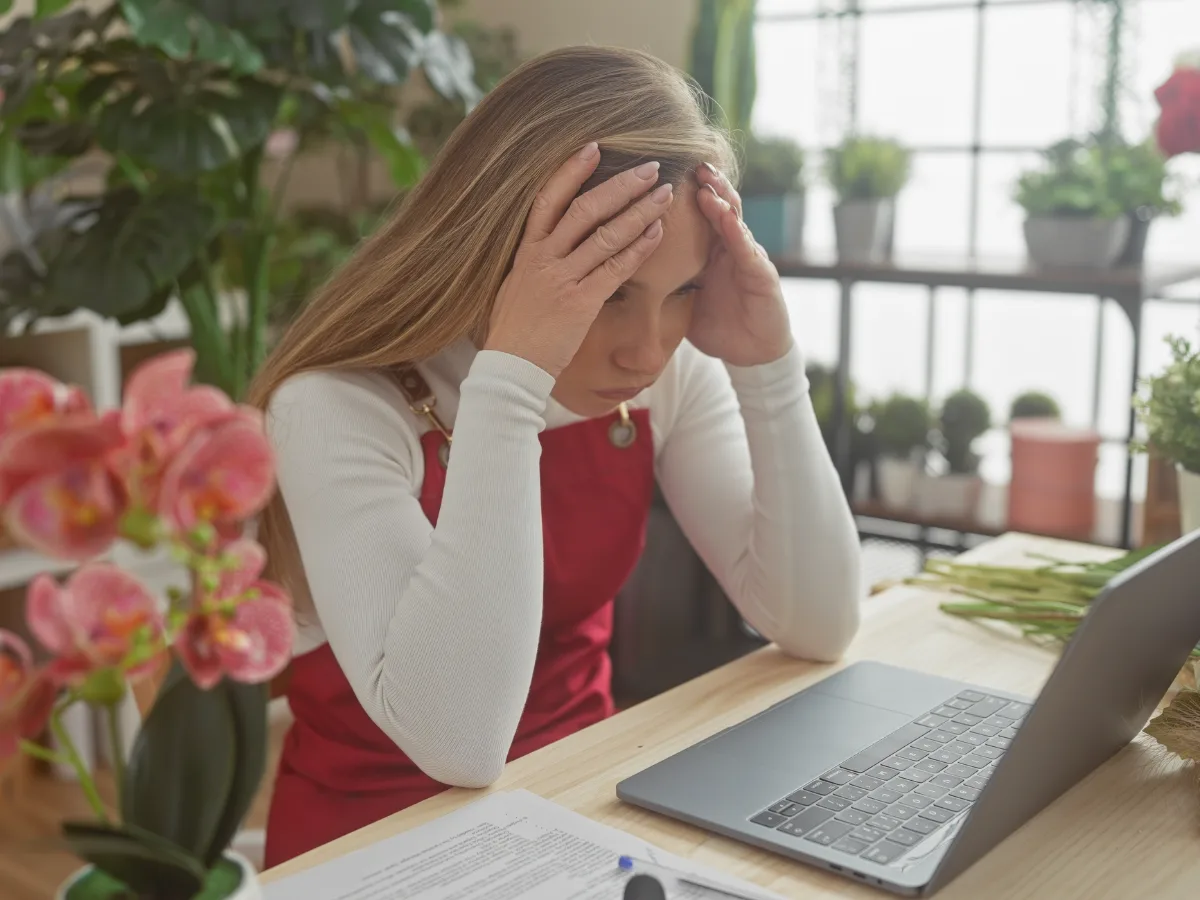 Frustrated business owner